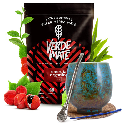 Yerba Mate készlet Verde Mate 400g 0,4kg Mate Tök + Bombilla