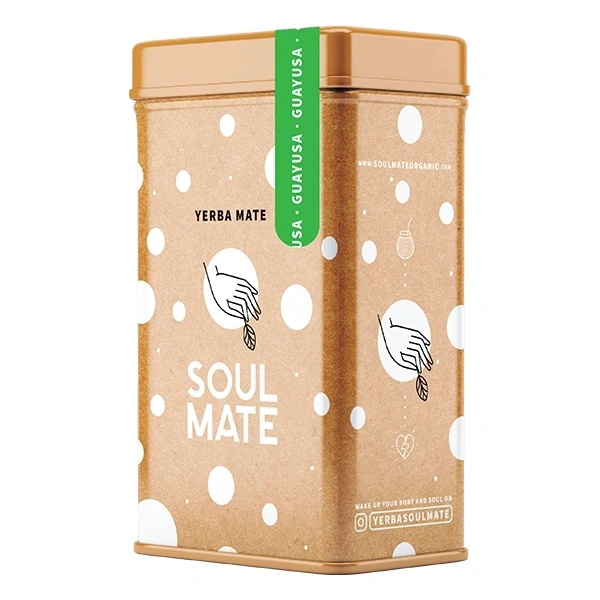 Yerbera – Fém doboz + Soul Mate Orgánica Guayusa 0,5 kg