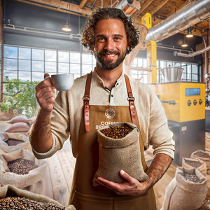 Bro Coffee Roastery - Egész kávébabos Amico dall'Italia Espresso Roast 400g