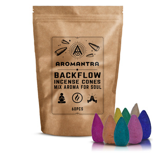 Szett: kúpos füstölők + füstölőtartó