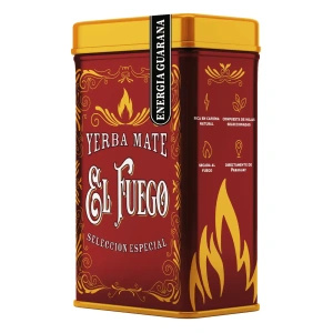 Yerbera – Fém doboz + El Fuego Energia Guarana 0,5 kg