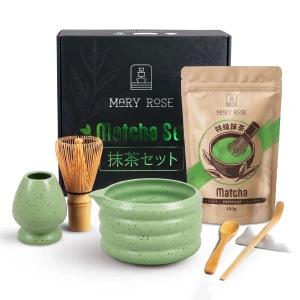 Ajándékszett: prémium matcha + matchawan + bambusz kiegészítők