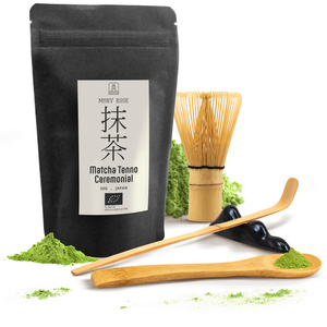 Ceremoniái matcha teafőző készlet: japán BIO matcha 30g + kiegészítők