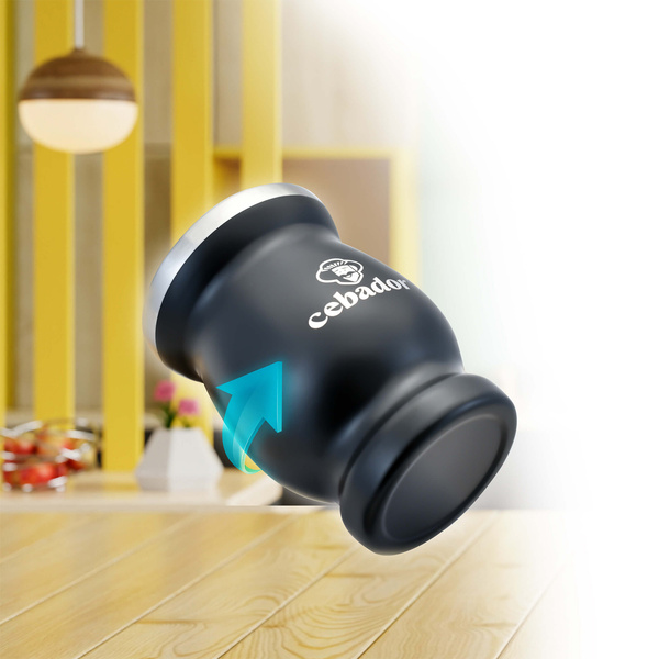 TermoMate Cebador – termosbögre yerba matéhoz – 190 ml (fekete)