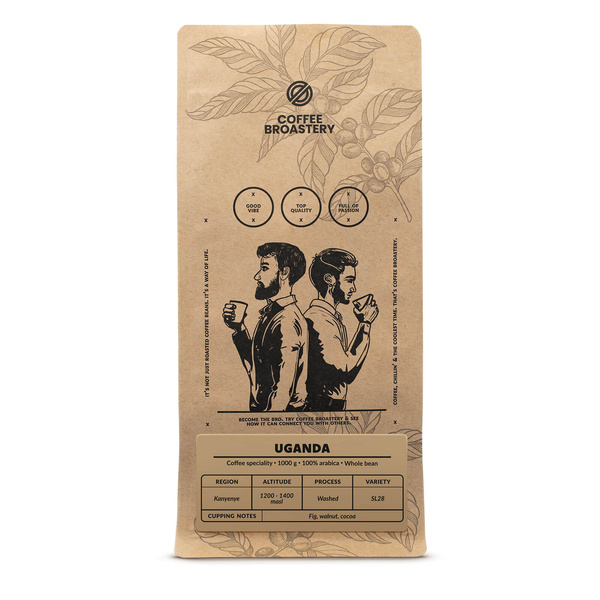 Bro Coffee Roastery - Egész kávébabos Uganda Kanyenye Speciality 1kg