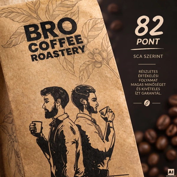 Bro Coffee Roastery – Egész kávébabos Colombia Medellin Premium 1 kg