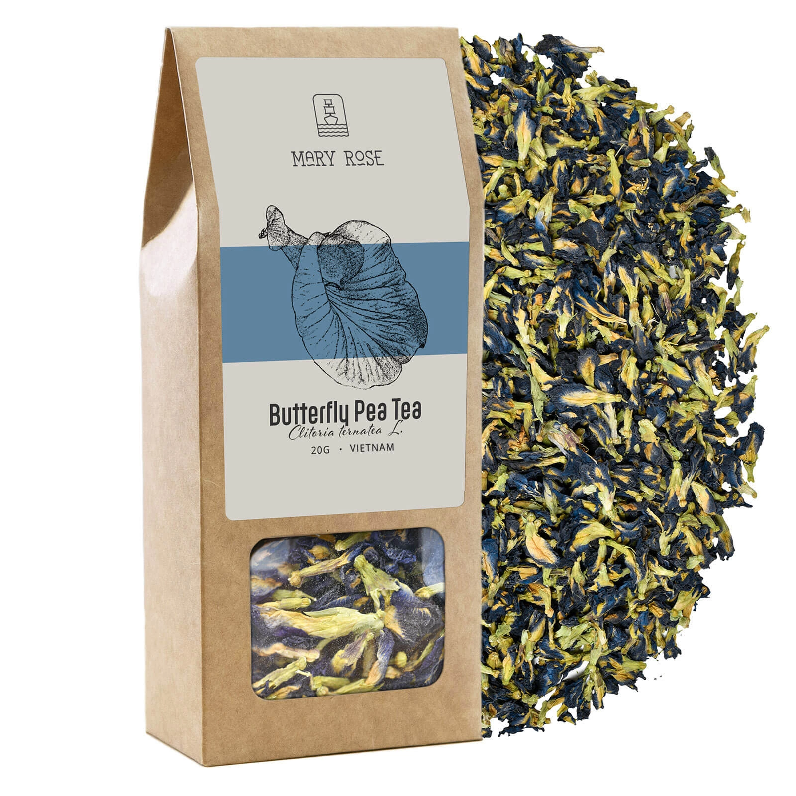 Szczegóły herbaty Mary Rose Butterfly Pea Tea