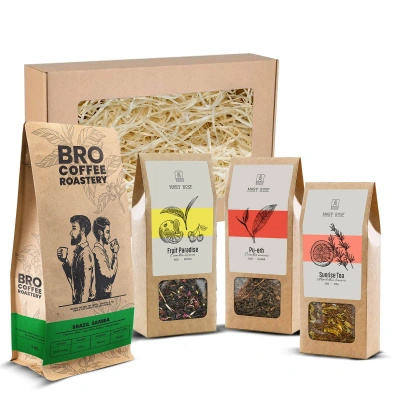 Ajándékcsomag Bro Coffee Roastery kávéval és Mary Rose teával