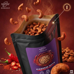 Nustino Crunch – Pörkölt kesudió – Hot & Bold Chilli 200 g