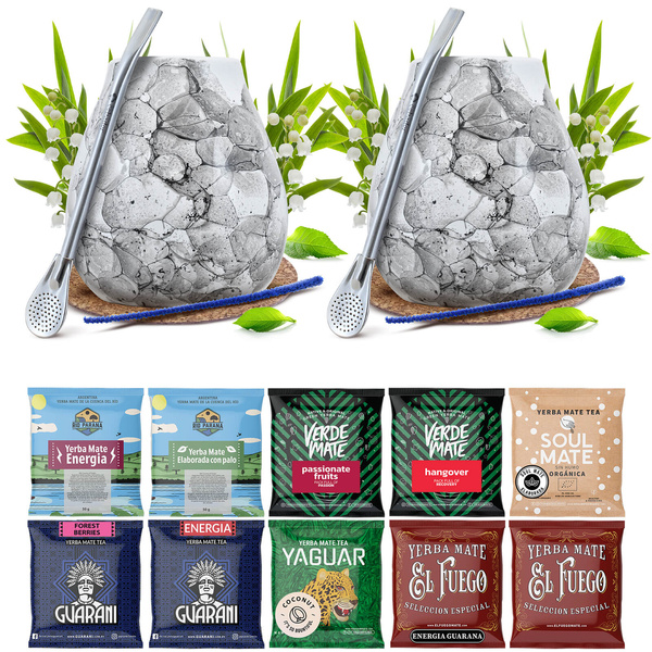 Yerba Mate készlet két személyre Kalácsa Bombilla