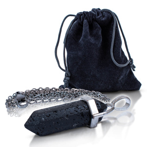 Lávakővel medál tasakban + lánc