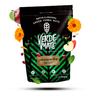 Ajándékkészlet Yerba Mate Verde Mate Sarsaparilla 0,5kg