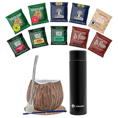 Yerba Mate 500g Mate tök 10x50g termosz készlet