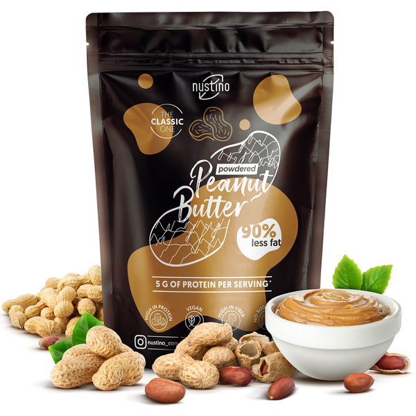 Nustino mogyoróvajpor készlet: különféle ízek 3x400g