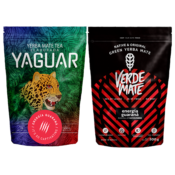 Yerba Verde Mate Green Yaguar Energia 2x500 1kg