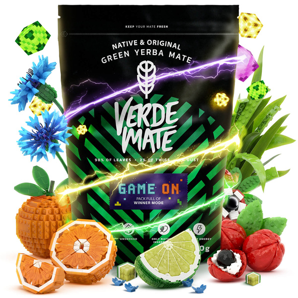 Verde Mate Green Game On 0,4 kg – yerba mate játékosoknak, energiaital ízben