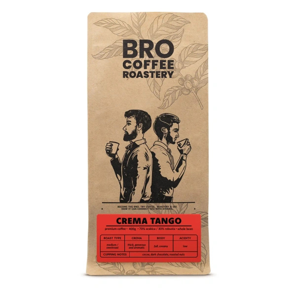 Bro Coffee Roastery – Szemes kávé Crema Tango 400 g