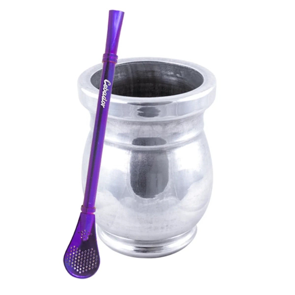Palo Santo Mate csésze + Bombilla Gringo Violet