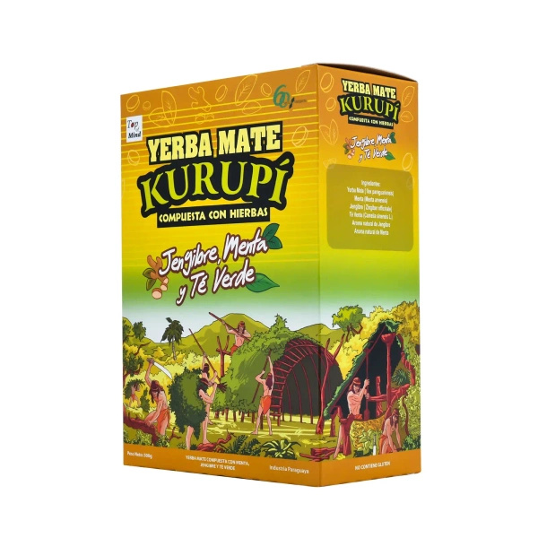 Kurupi Jengibre Menta y Té Verde 0,5 kg