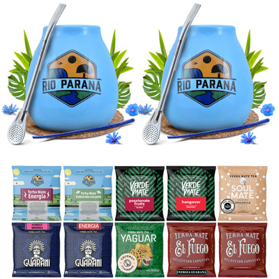 Yerba Mate készlet két személyre Kalácsa Bombilla