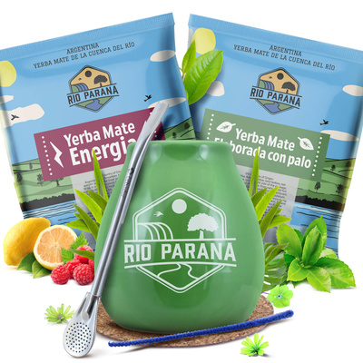 Yerba Mate Rio Parana készlet 2x50g Kalácsa + Bombilla
