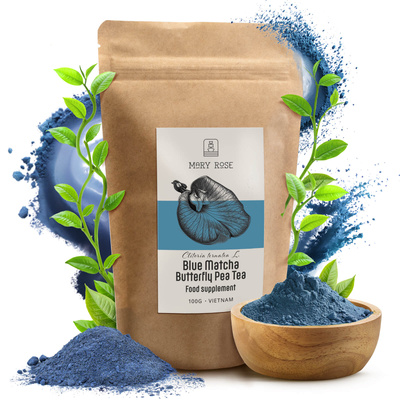 Mary Rose – Blue Matcha – Butterfly Pea Tea (por) 100 g