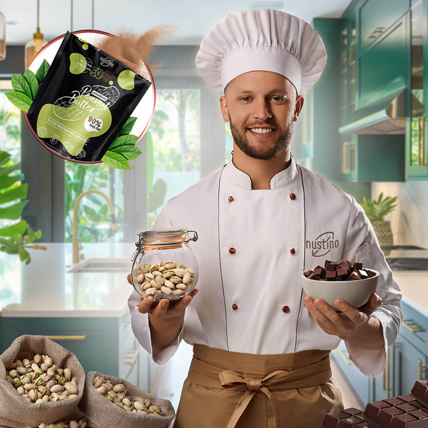 Nustino mogyoróvajpor készlet: különféle ízek 3x400g