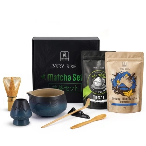 Ajándékkészlet színes Matcha Latte-hoz: Matcha + Blue Matcha + kiegészítők