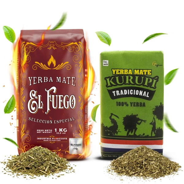Yerba Mate Elaborada készlet: El Fuego 1kg + Kurupi 500g