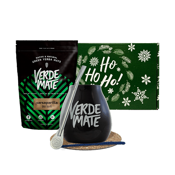 Ajándékkészlet Yerba Verde Mate Sarsaparilla 0,5kg 