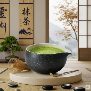 Ajándékcsomag: japán ceremoniális matcha + matchawan + bambuszkiegészítők