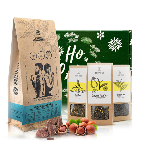 Ajándékkészlet Coffee Broastery kávéval és Mary Rose teával
