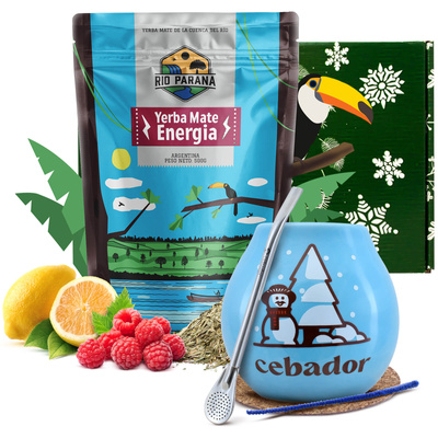 Ajándékkészlet Yerba Mate Rio Parana Energia 0,5kg