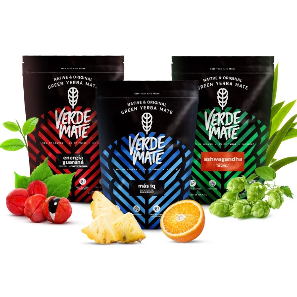 Yerba Mate Verde Mate gyümölcs készlet 3x500g