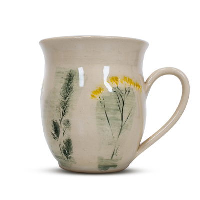 Kerámia bögre Flora Yellow 350 ml – Crater sorozat