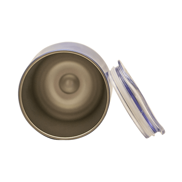 TermoLid – hőszigetelt yerba mate bögre fedéllel – Cebador (ezüstszínű) – 350 ml