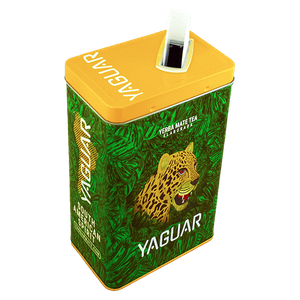 Yerbera – Fém doboz + Yaguar Frutas del Huerto 0,5 kg