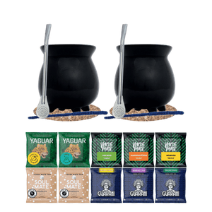 Yerba Mate készlet 10x50g 2x Mate Tökre + 2x Bombilla