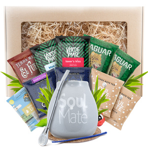 Yerba Mate ajándékkészlet 10x50g 500g Mate Tök + Bombilla