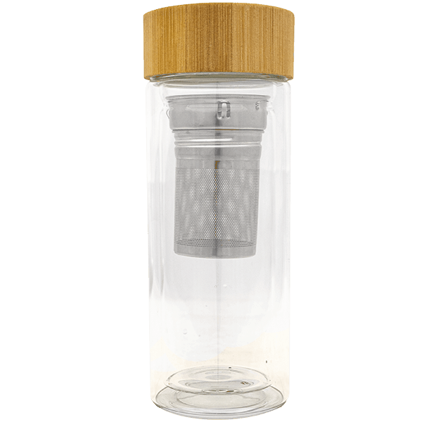 Mate to Go - üveg termosz infúzióval - 300 ml