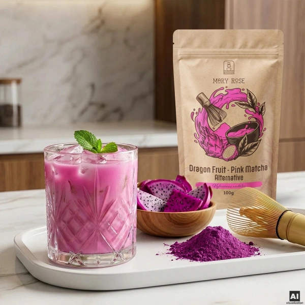 Mary Rose – Pink Matcha Alternative – Sárkánygyümölcs (por) 100 g