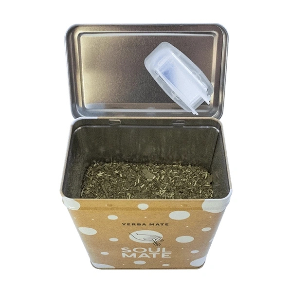 Yerbera – Fém doboz + Soul Mate Orgánica Guayusa 0,5 kg
