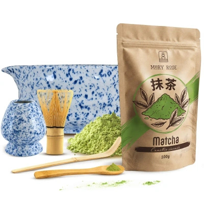 Matcha tea főzőkészlet: matcha 100g + kiegészítők