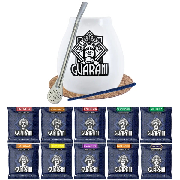 Yerba Mate készlet 500g tök Bombilla 10x50g