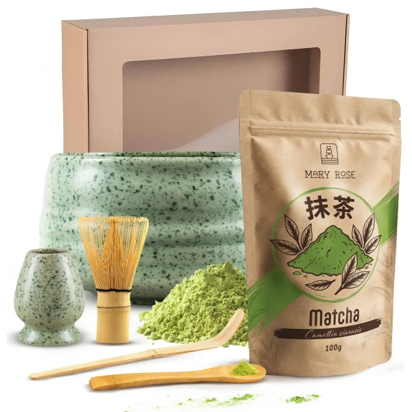 Matcha tea készítő ajándék készlet
