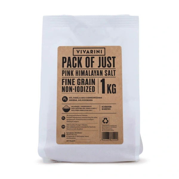 Vivarini – Rózsaszín Himalája só finomszemcsés 1 kg