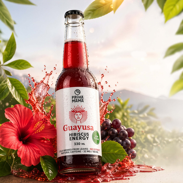 Guayusa Pachamama Cold Brew – Hibiscus Energy 330 ml