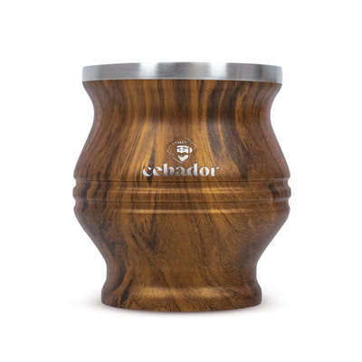 TermoColador – termosbögre yerba matéhoz – 190 ml (fa színű)