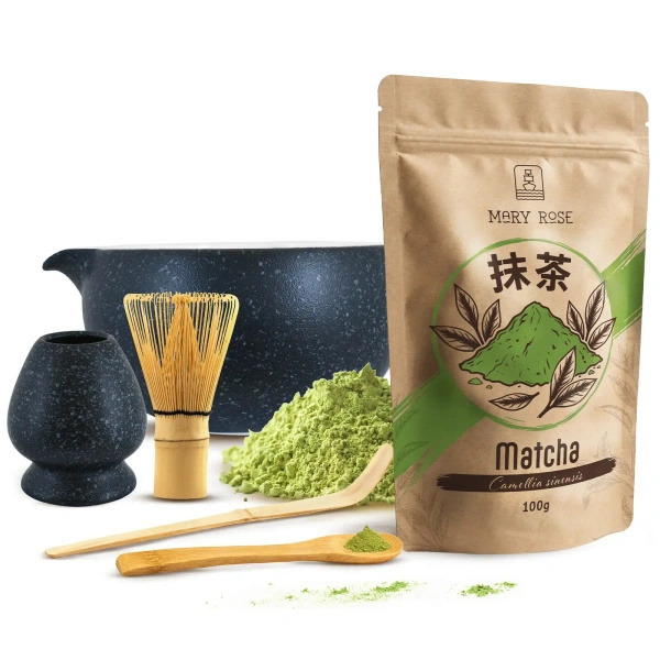 Matcha tea főzőkészlet: matcha 100g + kiegészítők