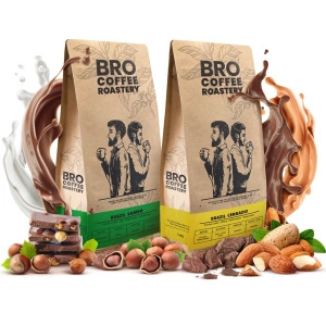 Készlet Bro Coffee Roastery Brazil Samba + Brazil Cerrado 2x1kg (2kg)